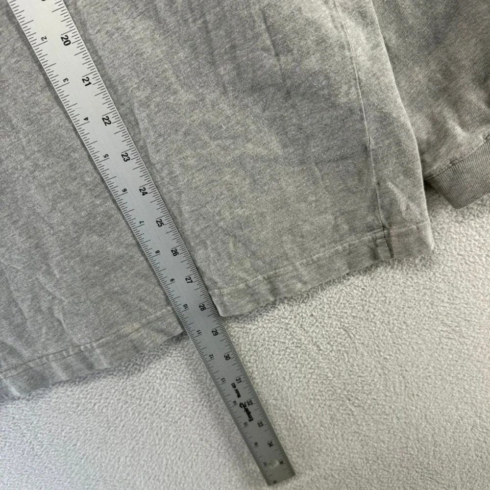 Vintage Banana Republic Blank Shirt Men's Large Gray Safari Travel Crewneck 90s